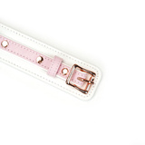 Liebe Seele White & Pink Fairy Goat Leather Collar