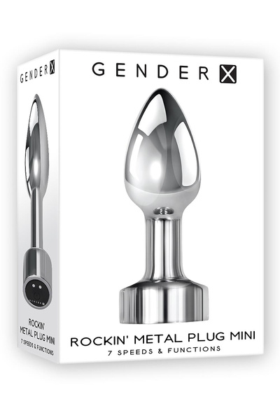 Korek Analny Rockin Metal Plug Mini Gender X