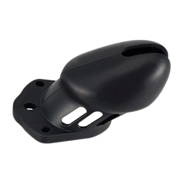 Denial Silicone Chastity Cage Set Black Brutus