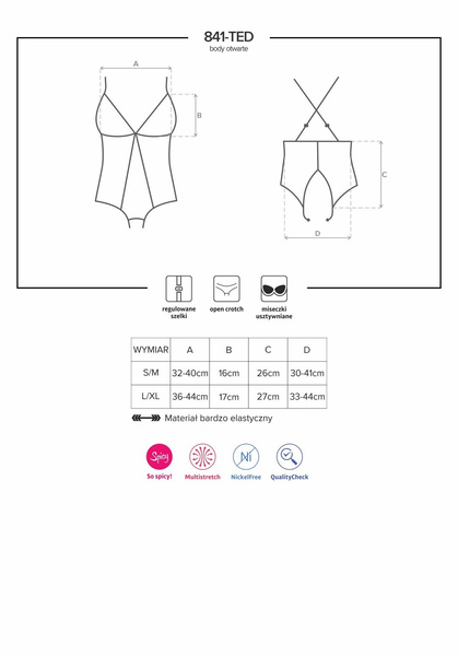 Obsessive 841-TED-1 body L/XL