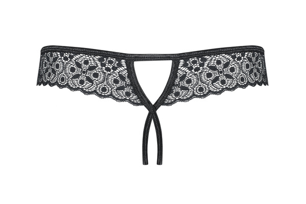 Shibu open black thong S/M Obsessive