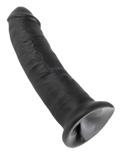 9' Cock Black Dildo Czarne 23Cm King Cock
