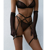 Ginny Black Stringi L/Xl Promees