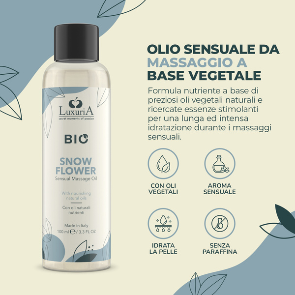 Olejek Do Masażu Luxuria Bio Oil Snow Flower 100 Ml IntimateLine