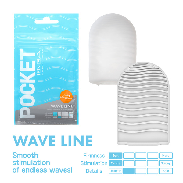 Masturbator Pocket Stroker Wave Line Tenga