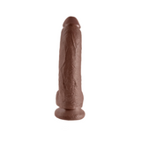 Dildo King Cock With Bals 9 Brown Pipedream