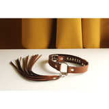 Brązowa Skórzana Obróżka Estera Karess