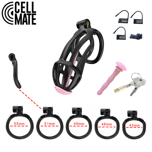 Centurion Chastity Cage Black Size 4 CELLMATE