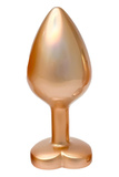DREAMTOYS GLEAMING LOVE PEARL GOLD PLUG MEDIUM