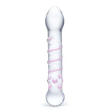 Szklane Dildo Ze Spiralnym I Punktowym Wybrzuszeniem Spiral Staircase Full S Dildo Glas