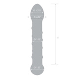 Szklane Dildo Ze Spiralnym I Punktowym Wybrzuszeniem Spiral Staircase Full S Dildo Glas