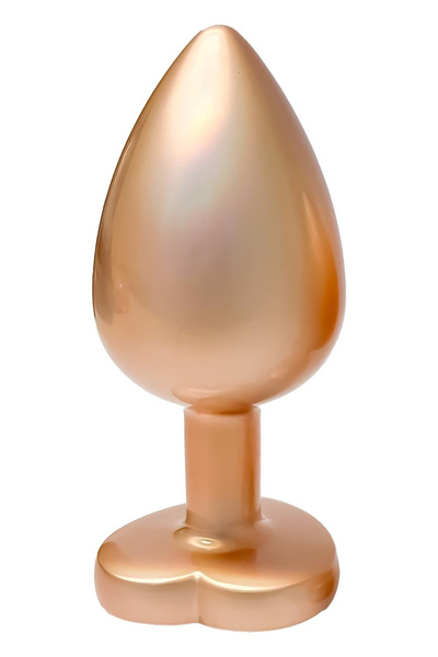 DREAMTOYS GLEAMING LOVE PEARL GOLD PLUG LARGE