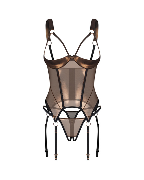 Soranna Corset & Open Thongs 2XL/3XL Obsessive