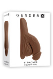 Fantom Penisa 4 Inch Packer Dark Flesh Gender X