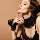 Zestaw Skórzanych Akcesoriów Do Bdsm W Walizeczce Zalo & Upko Luxurious & Romantic Bondage Play Kit UPKO