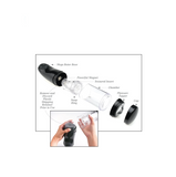 Masturbator Pdx Extreme Mega-Bator Ass Black/Clear Pipedream