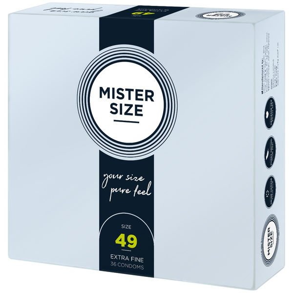 49 Mm Condoms 36 Pieces Mister.Size