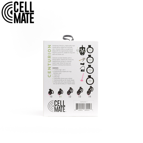 Centurion Chastity Cage Black Size 1 CELLMATE