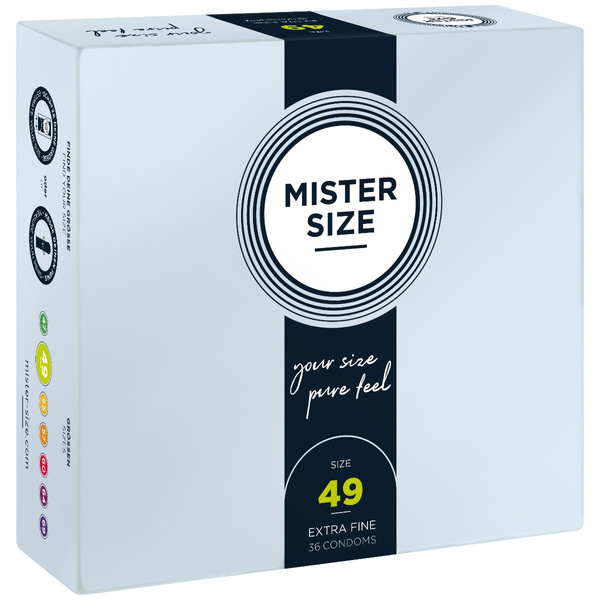 49 Mm Condoms 36 Pieces Mister.Size