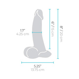 Dildo 20 cm Slipskin 8 Inch Curvy B-Vibe