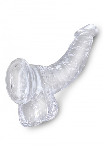 7,5 Inch Cock With Balls Transparant King Cock