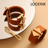 Kajdanki Ankle And Wrist Cuffs Set Brown LOCKINK