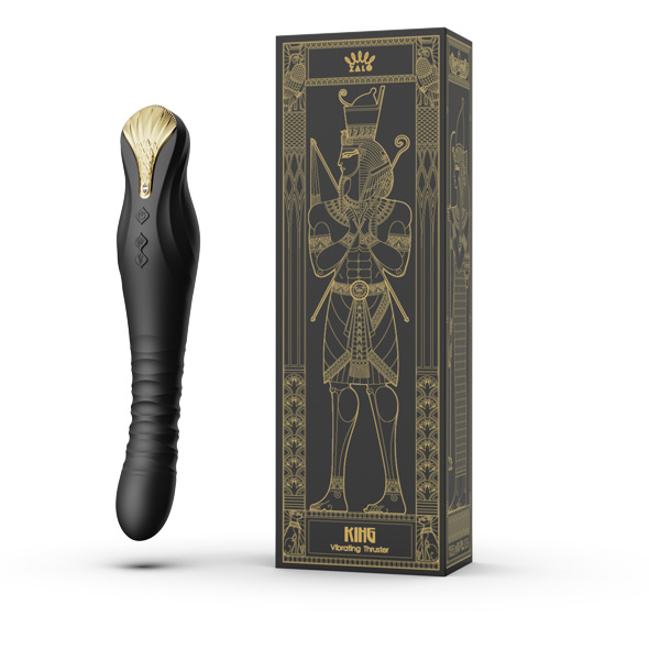 King Vibrating Thruster Obsidian Black Zalo
