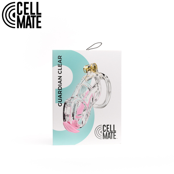 Pas cnoty Guardian Chastity Cage Clear Size 3 CELLMATE