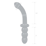 Glas - Ribbed G-Spot Glass Dildo