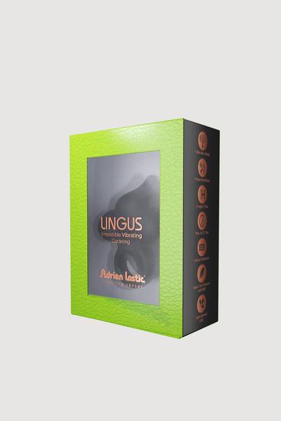 Mini Pierścień Wibrujący Lingus Black Adrien Lastic