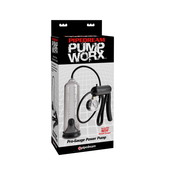 Pompka Do Penisa Pump Worx Pro-Gauge Power Pump Clear Pipedream
