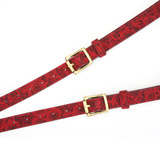 Kinbaku Ukiyoe Red Rosy Leather Strap On Harness Liebe Seele