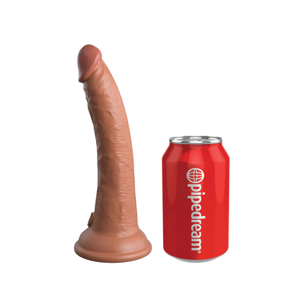 Dildo 18Cm King Cock Elite Dual Density Silicone Cock Tan Pipedream