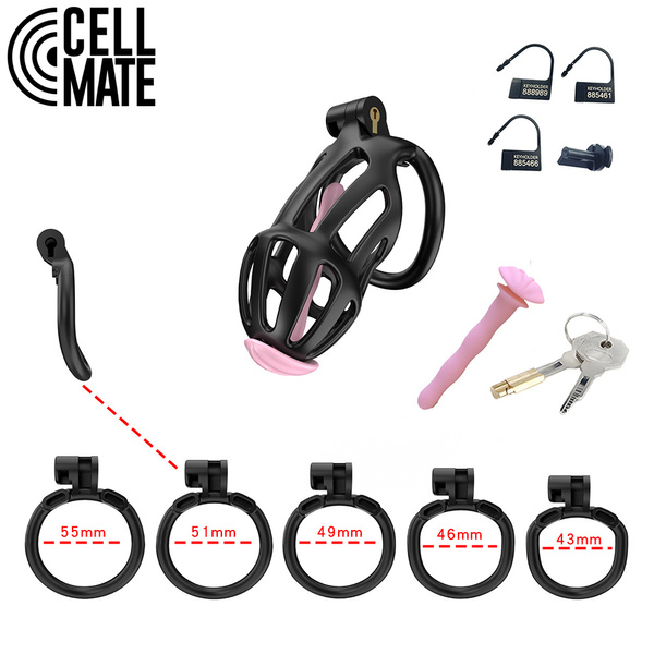 Pas cnoty Centurion Chastity Cage Black Size 2 CELLMATE