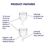Menstrual Cups Feel Secure Menstrual Cup Set Satisfyer
