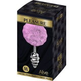 Alive anal plug with tail Metal Anal Fluffy Twist Plug Lila M