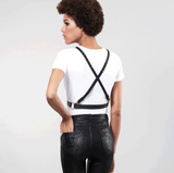 Maze Net Cleavage Harness Black Bijoux Indiscrets