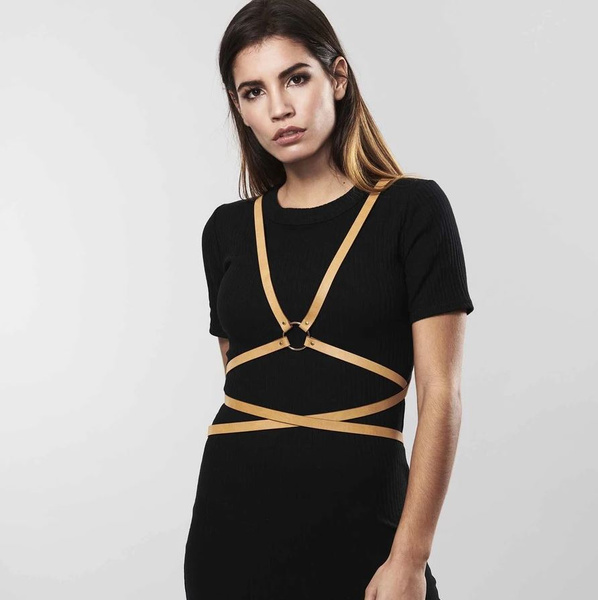 Maze Multi-way Harness Brown Bijoux Indiscrets