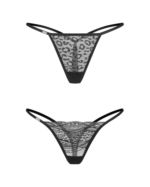 Clara 2-Pack Thongs L/XL Obsessive