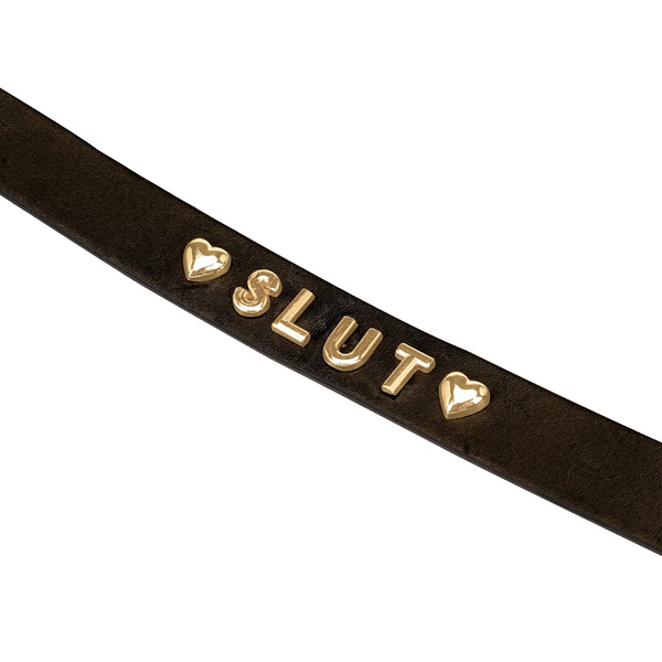 Liebe Seele Gold Word Choker-SLUT