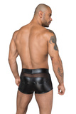 Szorty męskie H058 Shorts powerwetlook 3D net S Noir Handmade