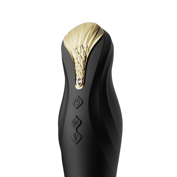King Vibrating Thruster Obsidian Black Zalo