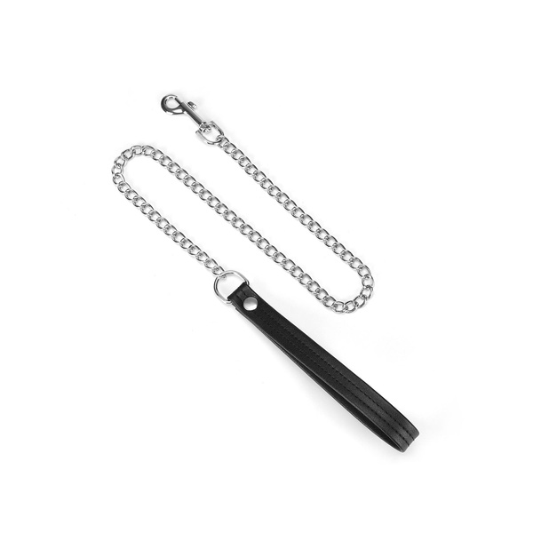 Obróżka Ze Smyczą Black Bond Collar With Leash Liebe Seele