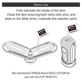 Masturbator Flip Zero Electronic Vibration White Tenga