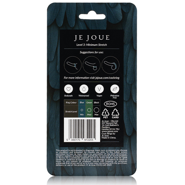 Je Joue Minimum Stretch Silicone Cock Ring Blue