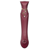 Wibrator Legend Queen Set G-Spot Pulse Wave Wine Red Zalo