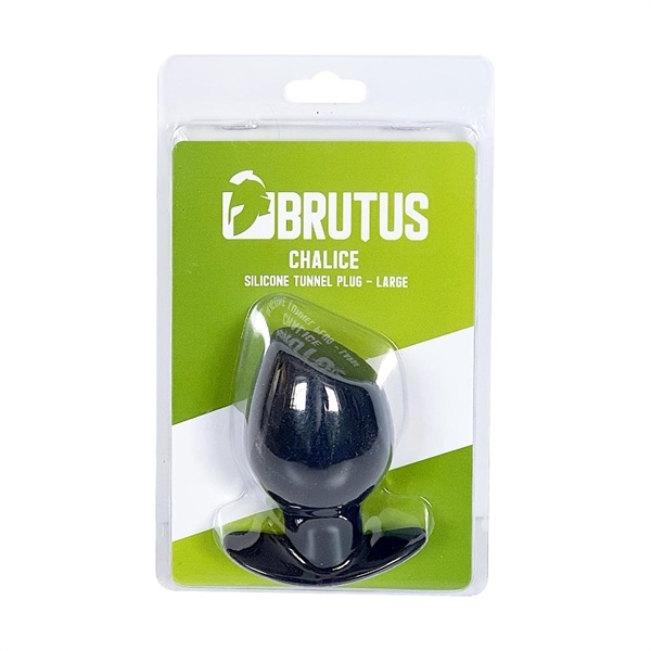 Silikonowy tunel Chalice Silicone Tunnel Plug Black L Brutus