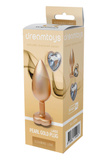 DREAMTOYS GLEAMING LOVE PEARL GOLD PLUG LARGE