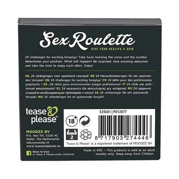 Gra Erotyczna Ruletka Sex Roulette Foreplay Tease&Please