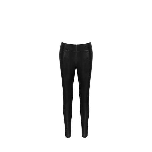 Legginsy F274 Snake Wetlook Leggings With Zipper S Noir Handmade